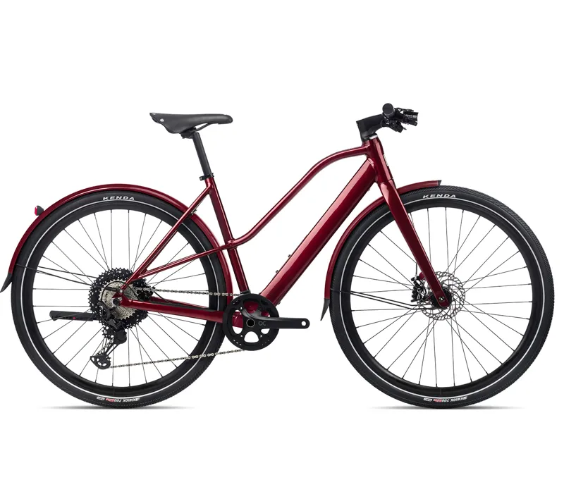 Orbea Vibe Mid H10 Mud 700c Electric Bike 2021 Dark Red