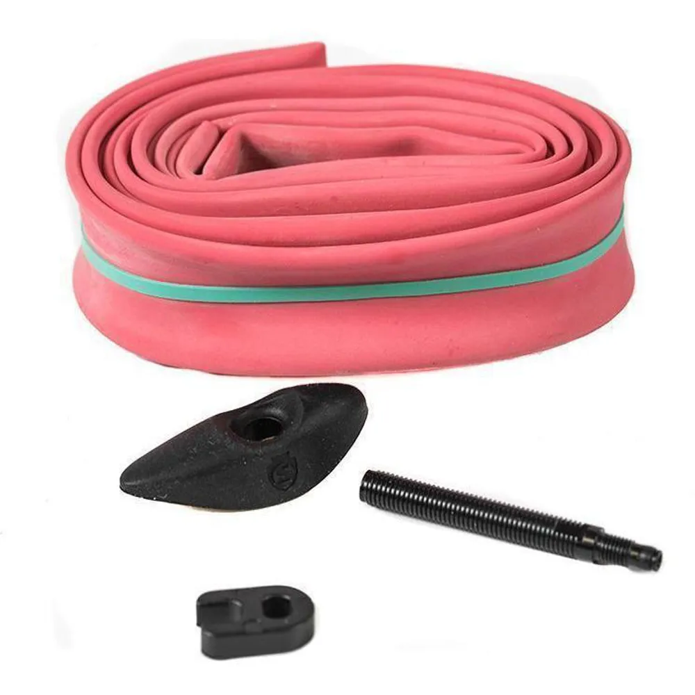 Image of Silca Latex Tube 700x24-30mm + 40mm extender and speed shield Pink