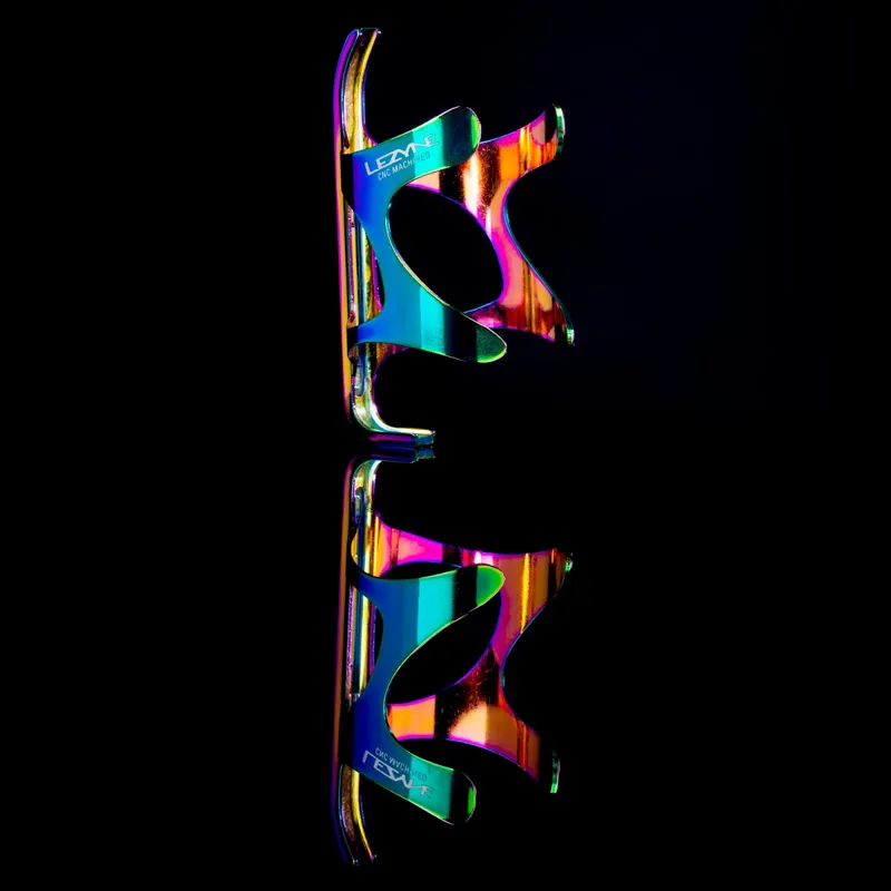 Lezyne CNC Aluminium Bottle Cage Neo Metallic-1