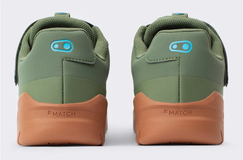 Crank Brothers Mallet E SpeedLace Clip-In MTB Shoes Green/Blue/Gum-4