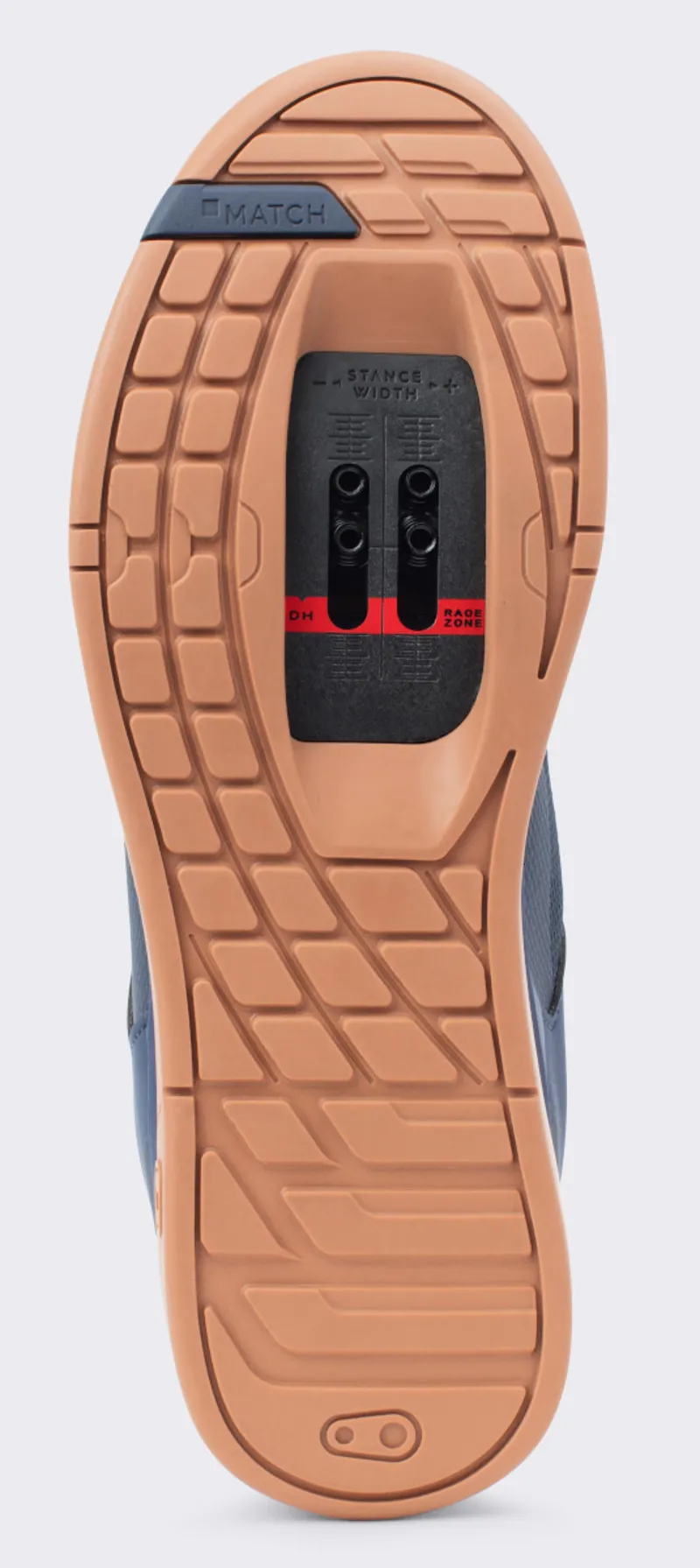 Crank Brothers Mallet Lace Clip-In MTB Shoes Navy/Silver/Gum-5