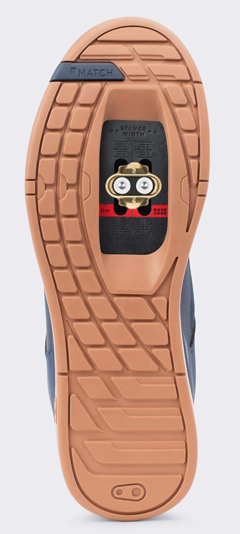 Crank Brothers Mallet Lace Clip-In MTB Shoes Navy/Silver/Gum-6