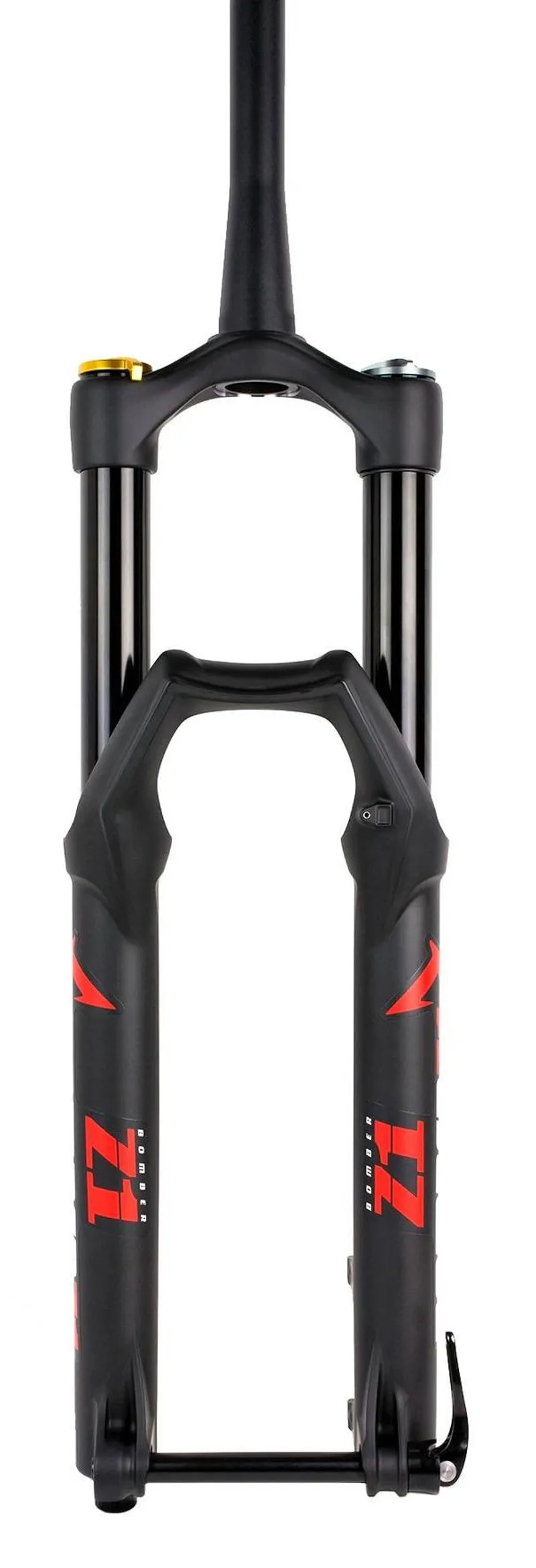 Marzocchi Bomber Z1 GRIP 27.5 44mm Offset Sweep-Adj Tapered Fork Black-1