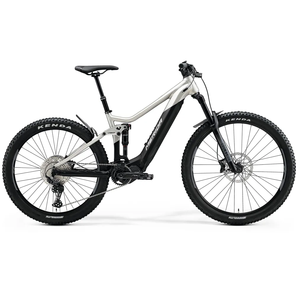Image of Merida eOne-Sixty 500 MX Electric Mountain Bike 2021 Grey/Neutral
