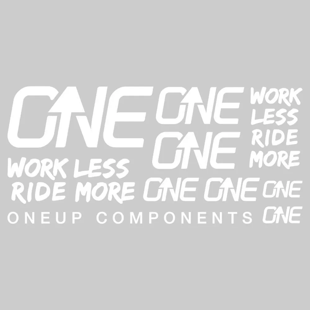 OneUp Components OneUp Handlebar Decal Kit White