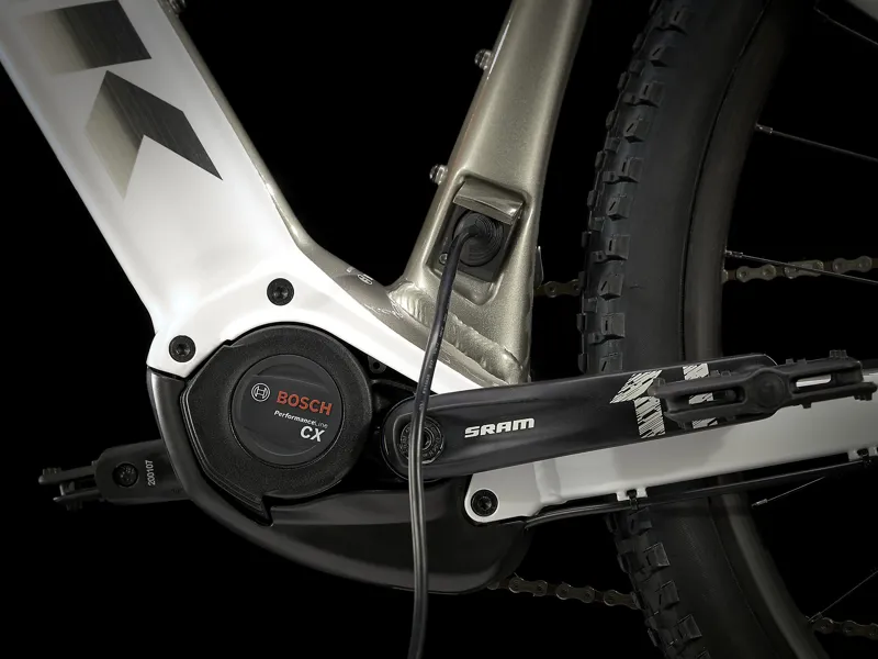 Trek Powerfly 5 Electric Hardtail Mountain Bike 2021 White/Gunmetal-3