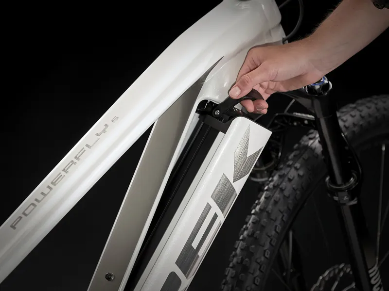 Trek Powerfly 5 Electric Hardtail Mountain Bike 2021 White/Gunmetal-4