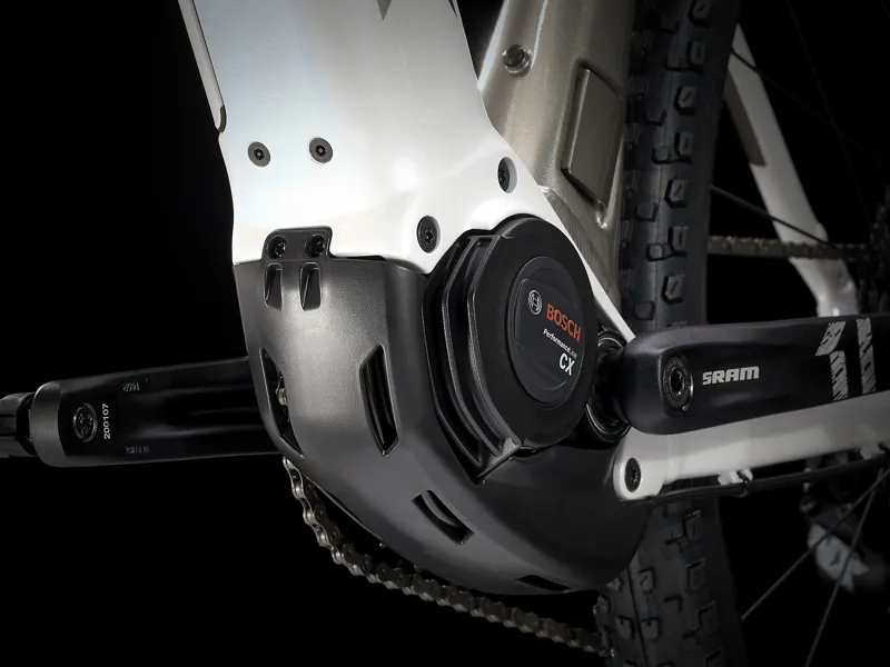 Trek Powerfly 5 Electric Hardtail Mountain Bike 2021 White/Gunmetal-6