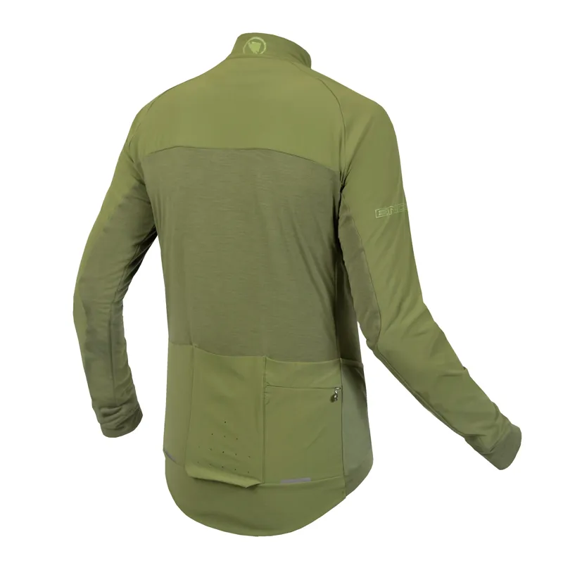 Endura GV500 Reiver LS Jersey Olive Green-1