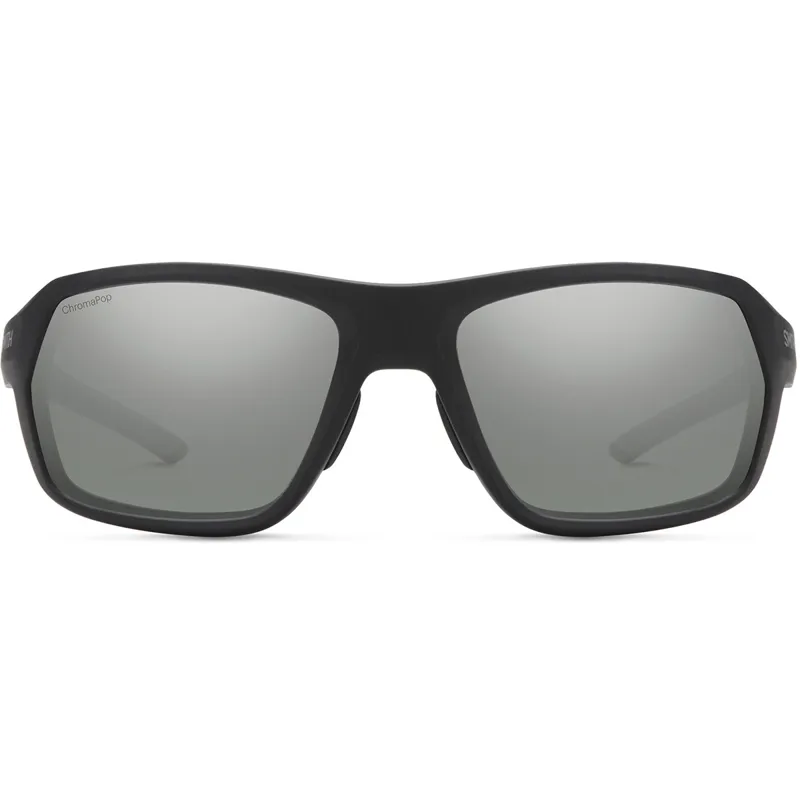 Smith Rebound Sunglasses  Matte Black/ChromaPop Polarized Platinum Mirror-1