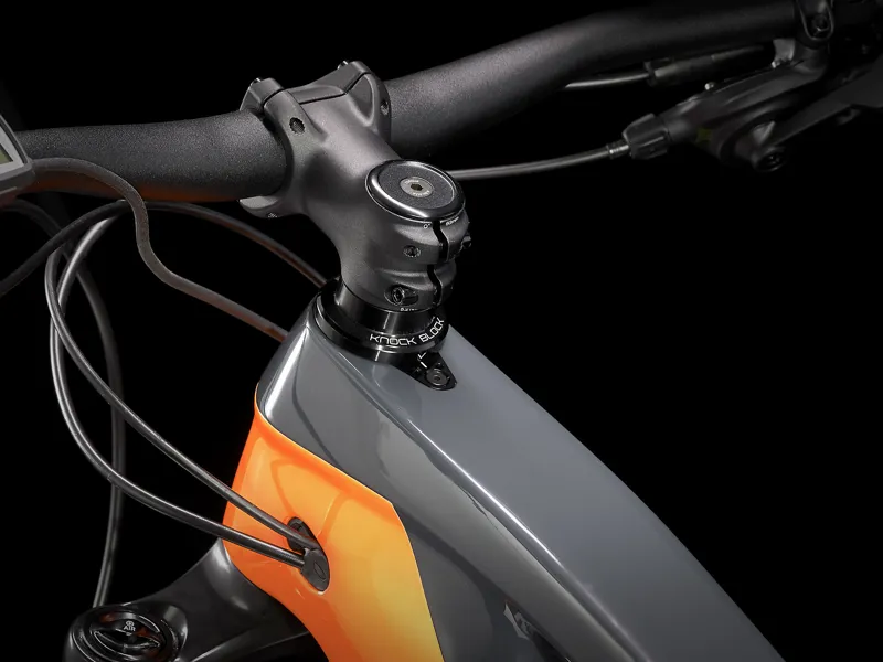 Trek Rail 9.7 NX 29er Electric Bike 2021 Solid Charcoal/ Orange -3