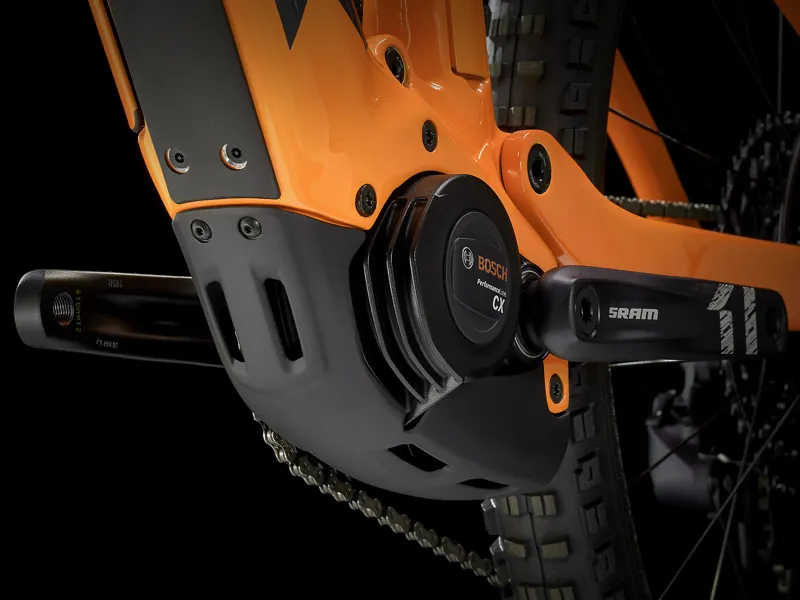 Trek Rail 9.8 GX 29er Electric Bike 2021 Solid Charcoal/Radioactive Orange-5