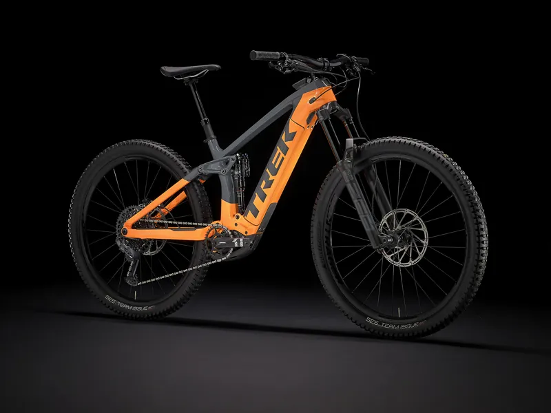 Trek Rail 9.8 GX 29er Electric Bike 2021 Solid Charcoal/Radioactive Orange-1