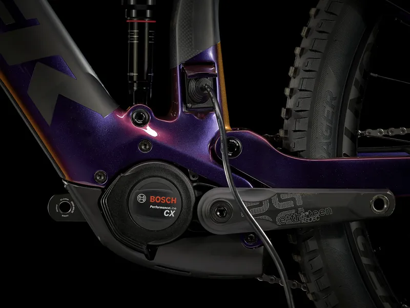 Trek Rail 9.8 XT 29er Electric Bike 2021 Purple Phaze/ Raw Carbon -3