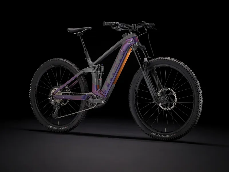 Trek Rail 9.8 XT 29er Electric Bike 2021 Purple Phaze/ Raw Carbon -1