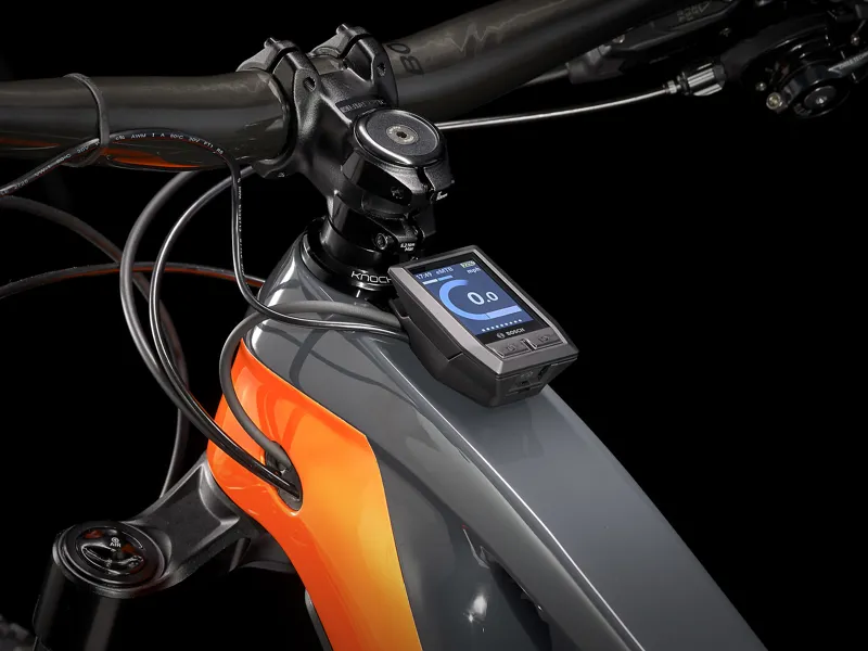 Trek Rail 9.9 X01 AXS 29er Electric Bike 2021 Solid Charcoal/ Orange -8