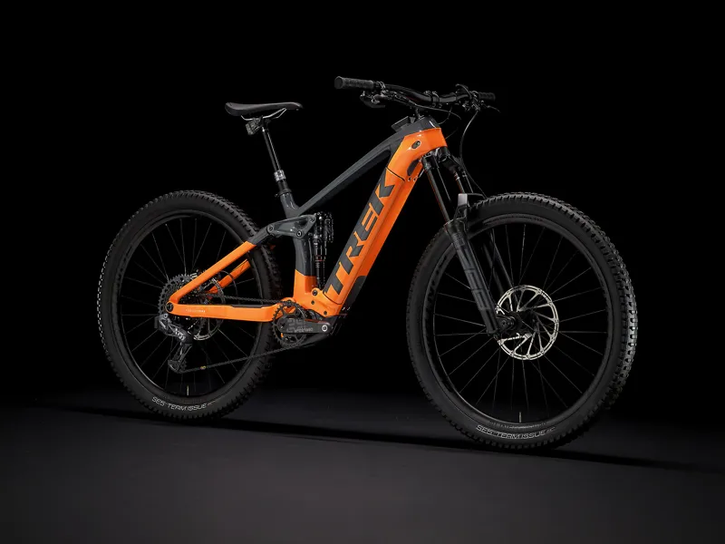Trek Rail 9.9 X01 AXS 29er Electric Bike 2021 Solid Charcoal/ Orange -1