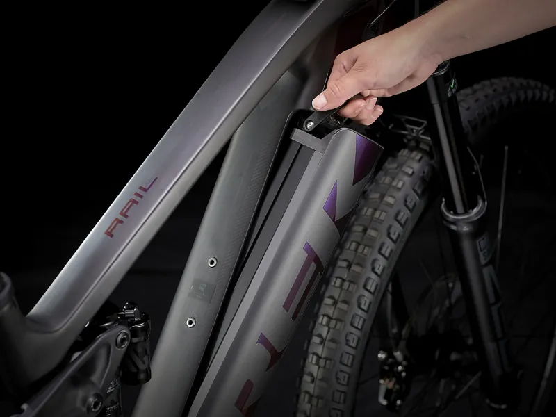 Trek Rail 9.9 X01 29er Electric Bike 2021 Purple Phaze/ Raw Carbon -2