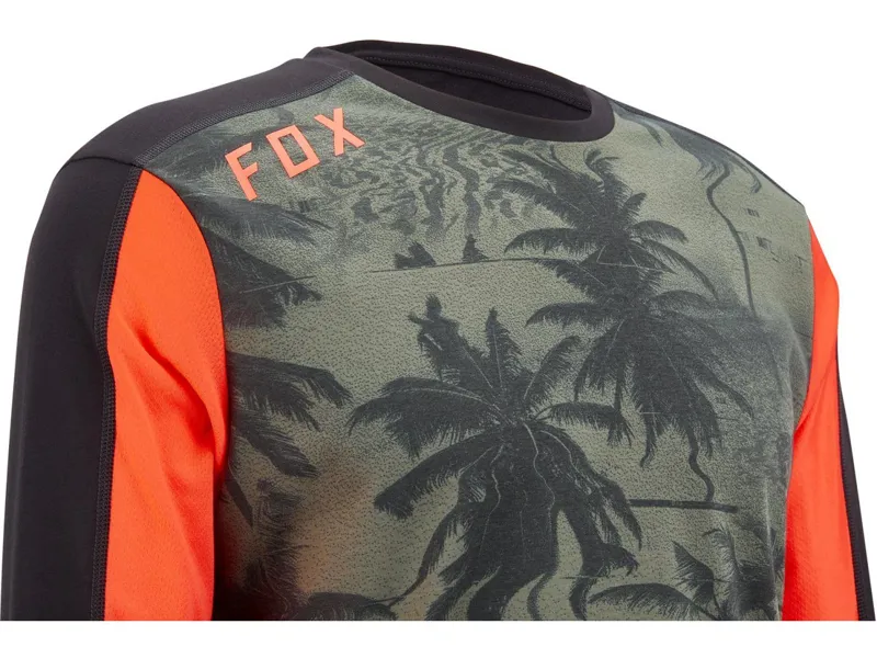 Fox Ranger Drirelease 3/4 Jersey Olive Green-2