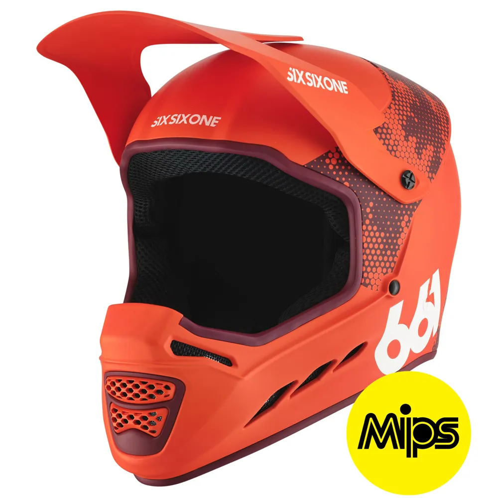661 661 Reset FullFace Mips MTB Helmet Digi Orange