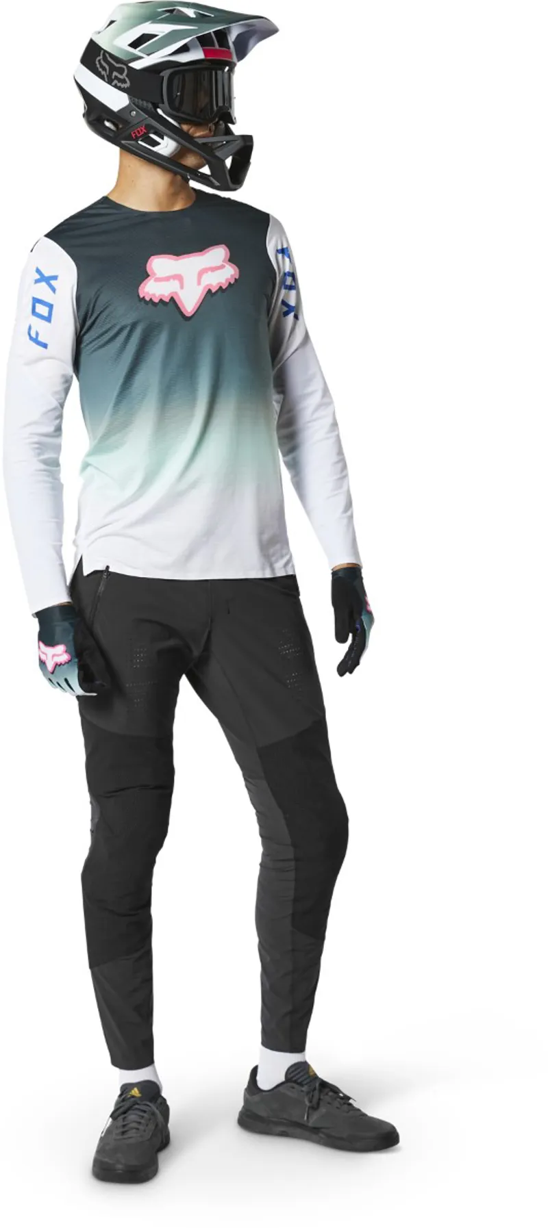 Fox Flexair RS Park LS MTB Jersey Jade-2