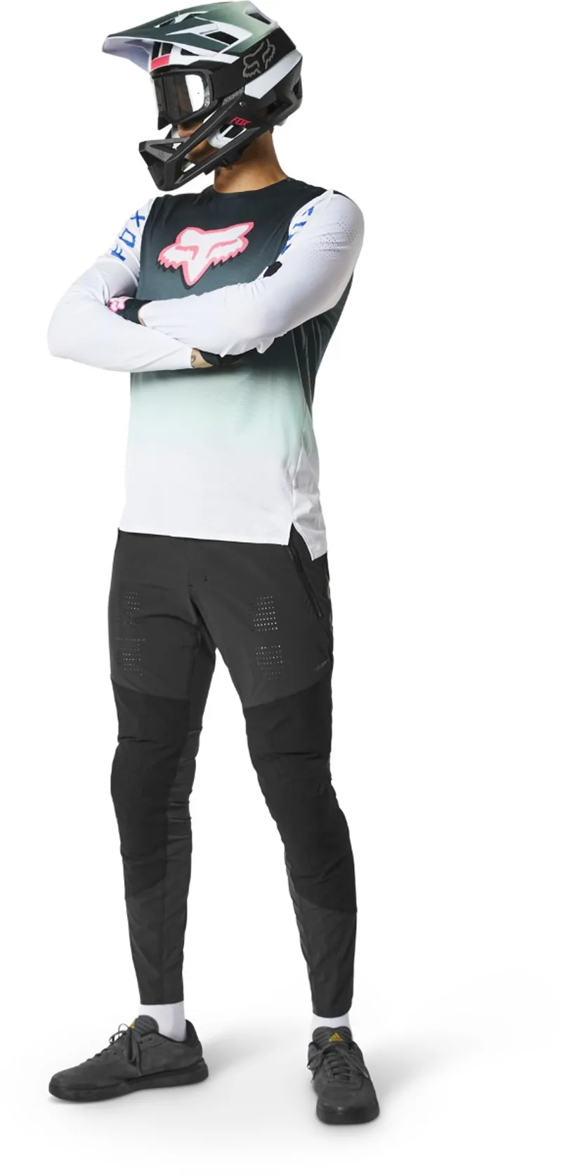 Fox Flexair RS Park LS MTB Jersey Jade-4