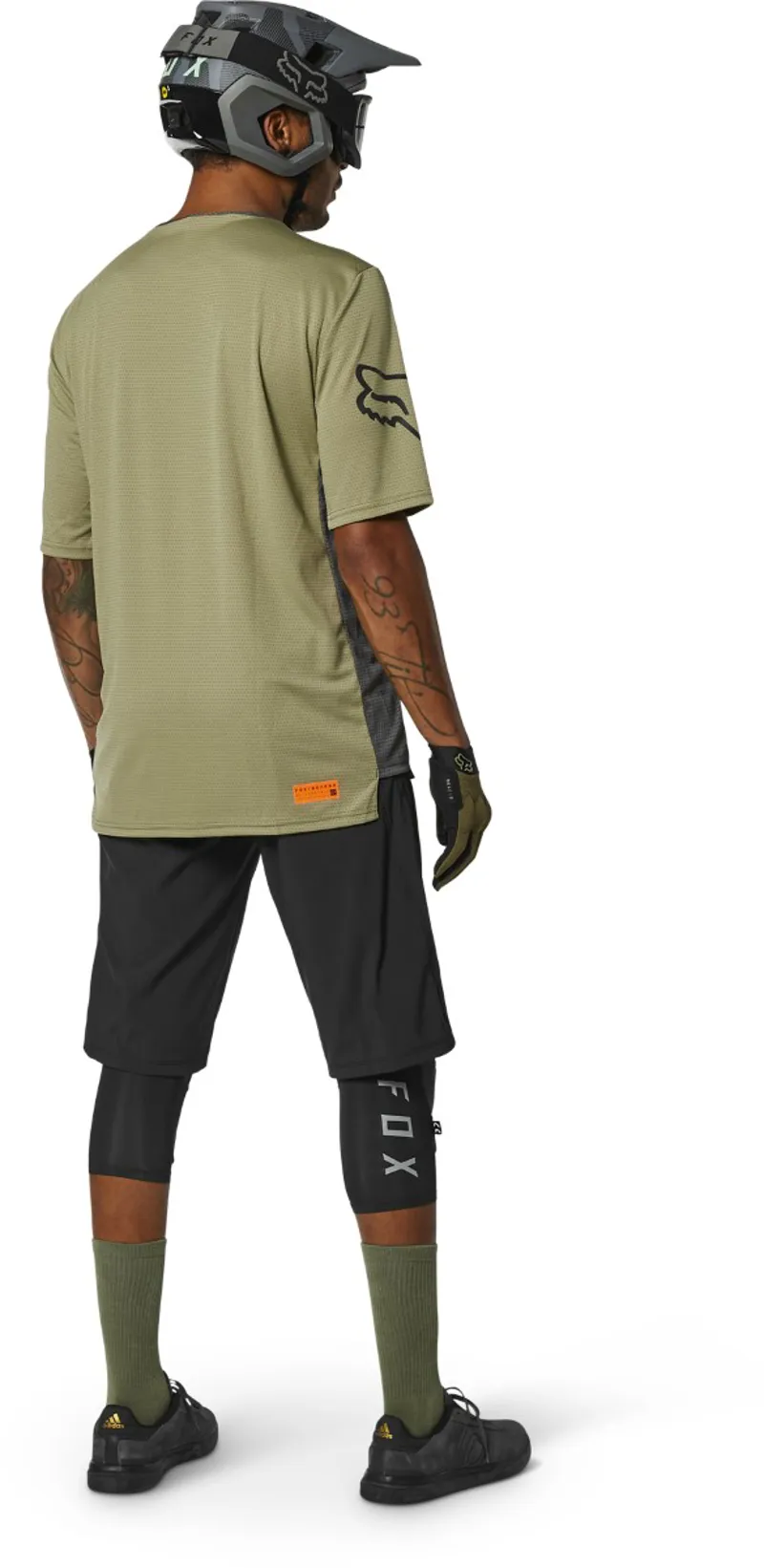 Fox Defend Moth SS MTB Jersey Bark-5