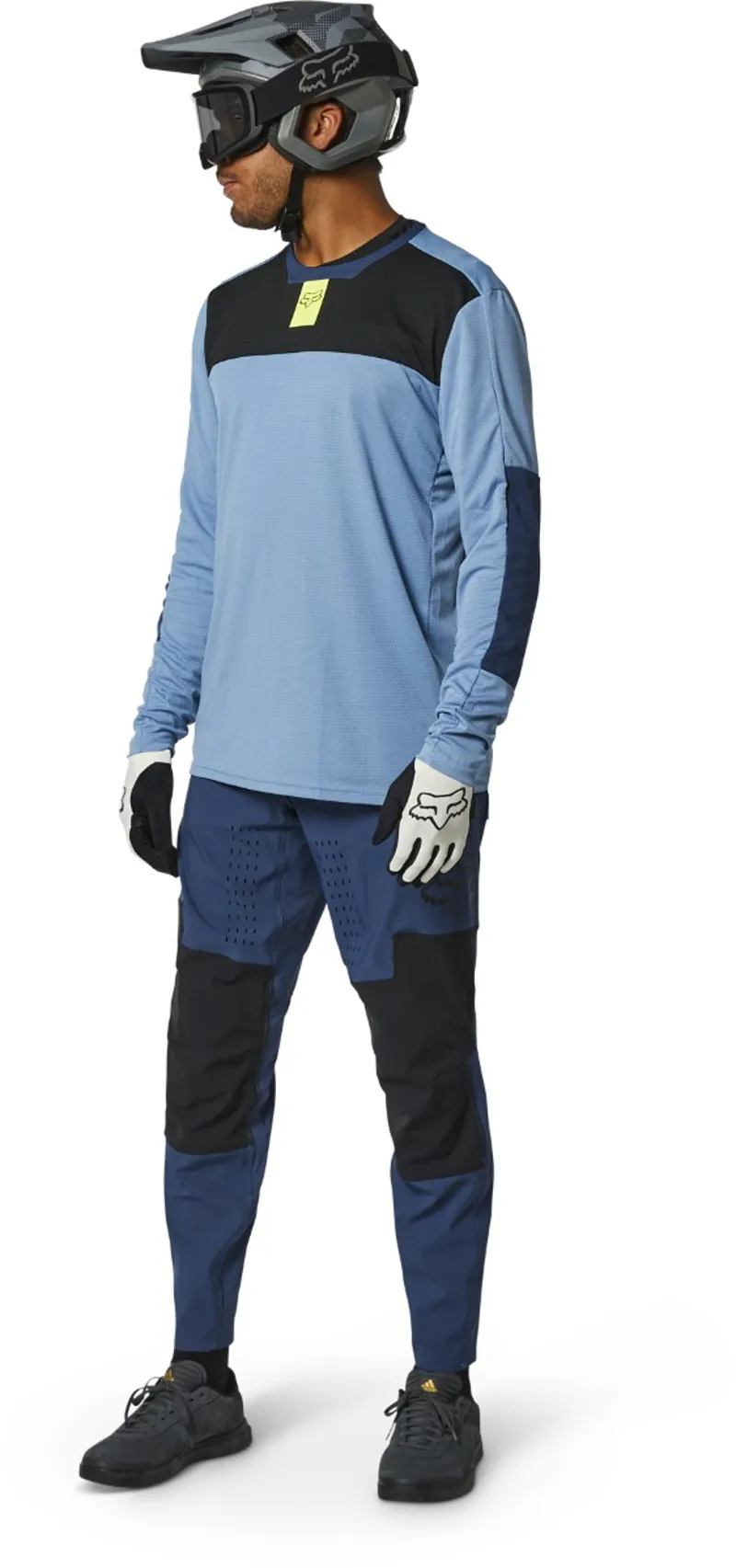 Fox Defend Foxhead LS MTB Jersey Dusty Blue-4