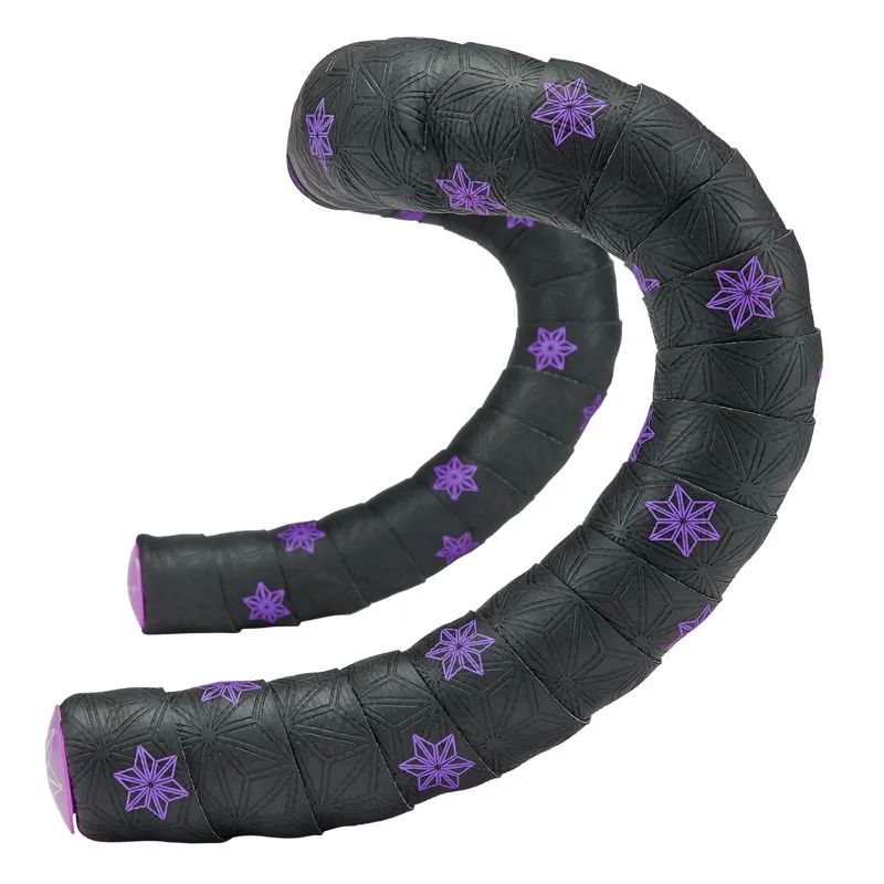 Supacaz Super Sticky Kush Galaxy Road Bar Tape Black/Neon Purple-1