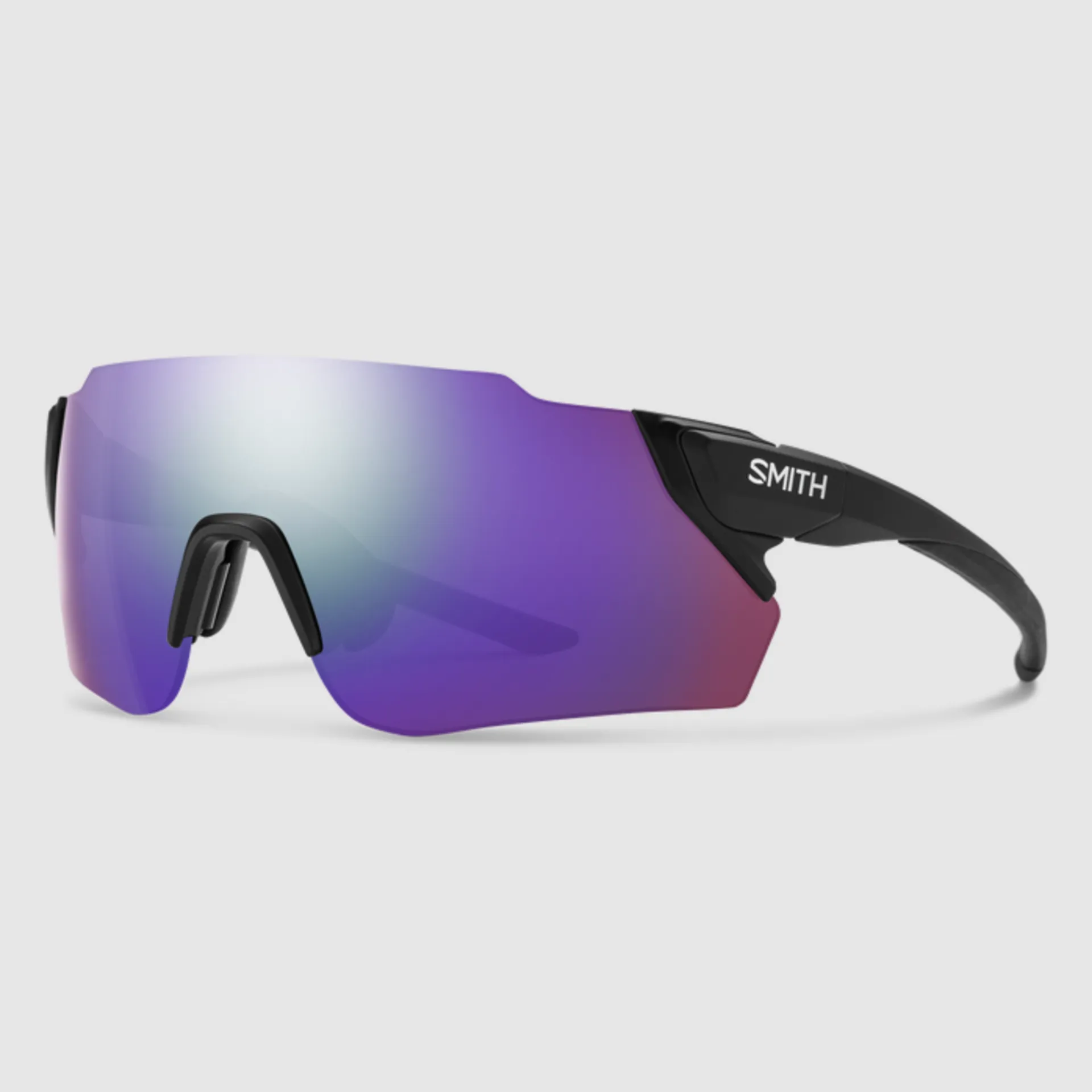 Smith Attack MAX Sunglasses Matte Black/ChromaPop Violet Mirror
