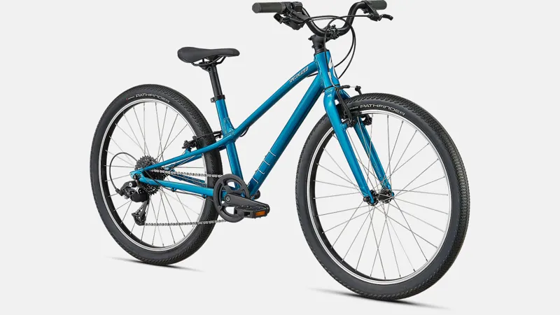 Specialized Jett 24 Kids Mountain Bike 2022 Gloss Teal Tint/Flake Silver-3