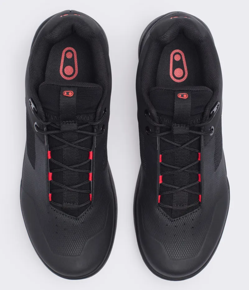 Crank Brothers Stamp Lace Flat MTB Shoes Black/Red-3