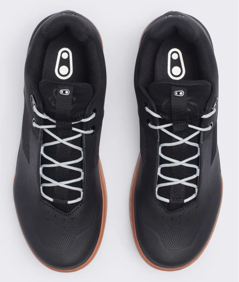 Crank Brothers Stamp Lace Flat MTB Shoes Black/Silver/Gum-3