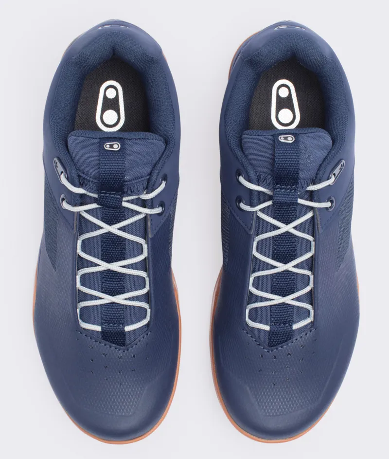 Crank Brothers Stamp Lace Flat MTB Shoes Navy/Silver/Gum-3