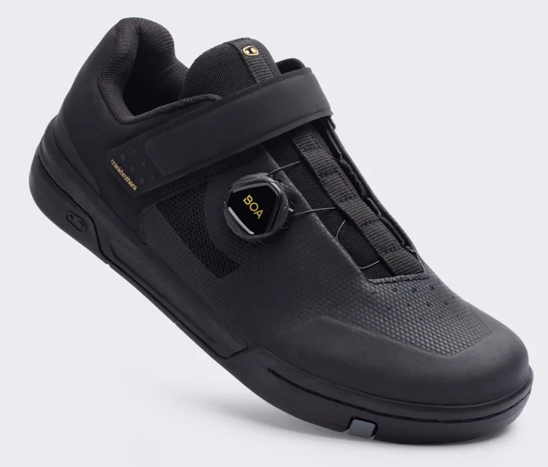 Crank Brothers Stamp BOA Flat MTB Shoes Black/Gold-2