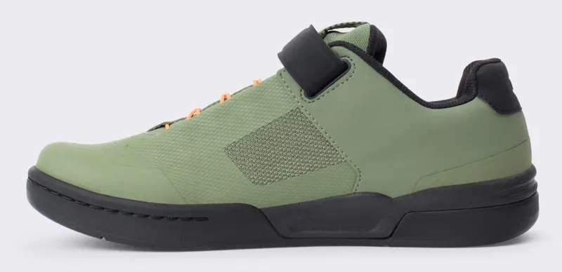 Crank Brothers Stamp SpeedLace Flat MTB Shoes Green/Black/Orange-1