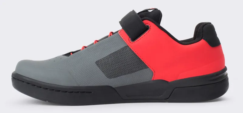 Crank Brothers Stamp SpeedLace Flat MTB Shoes Grey/Black/Red-1