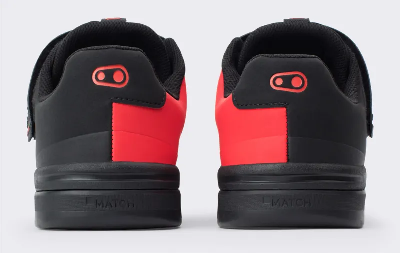 Crank Brothers Stamp SpeedLace Flat MTB Shoes Grey/Black/Red-4