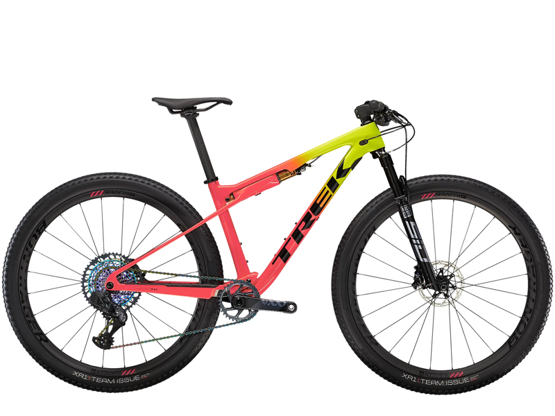 Trek Supercaliber 9.9 Shimano XTR MTB 2022 Yellow/Coral Fade-1