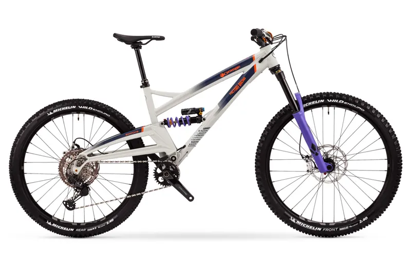 Orange Switch 6 Factory UK Team Mountain Bike 2022 Smoke White/Purple-1