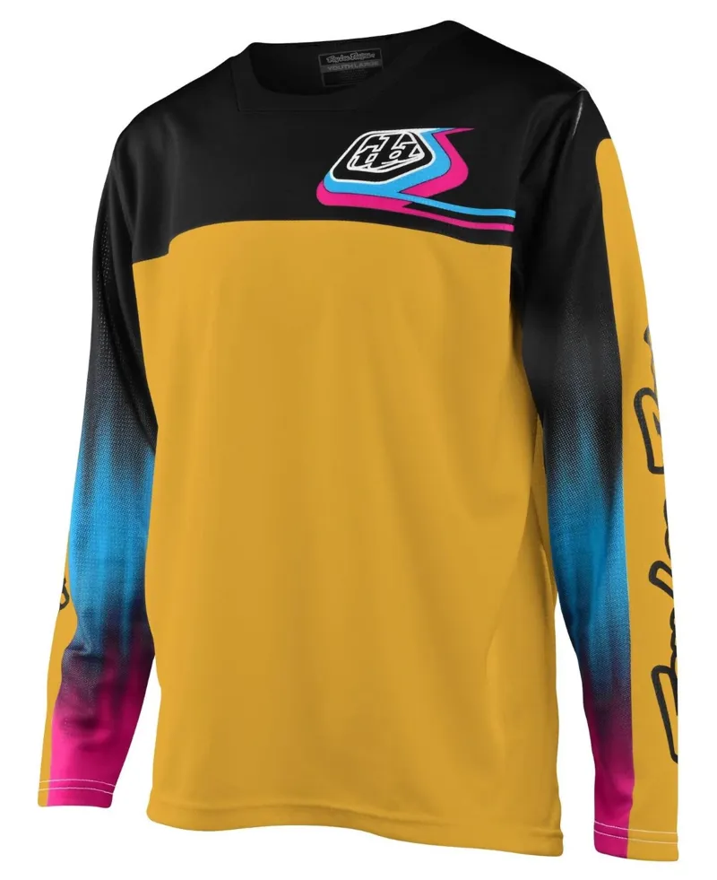 Troy Lee Designs Sprint Youth LS MTB Jersey Jet Fuel Golden