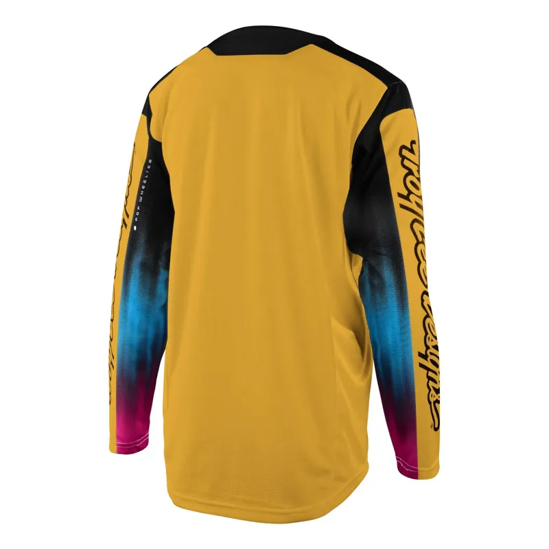 Troy Lee Designs Sprint Youth LS MTB Jersey Jet Fuel Golden-1