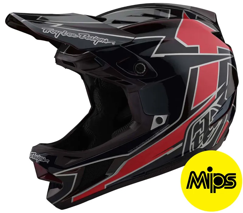 Troy Lee Designs D4 Composite Full Face MIPS MTB Helmet Graph Red