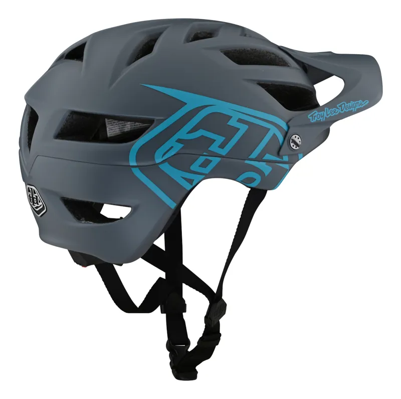 Troy Lee Designs A1 Drone MTB Helmet Grey/Blue-1