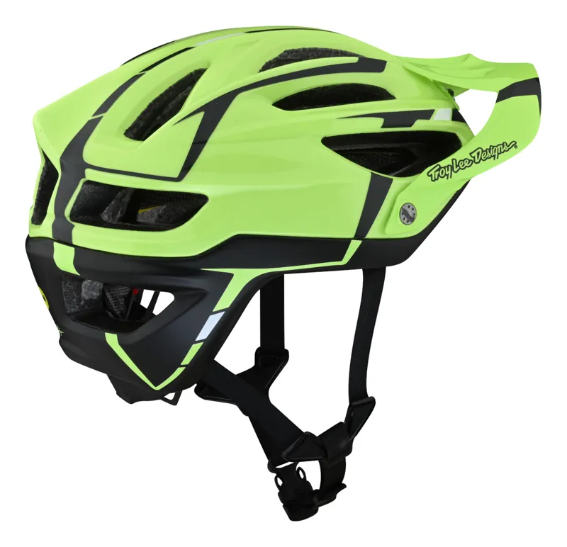 Troy Lee Designs A2 MIPS MTB Helmet Silver/Green/Grey-1