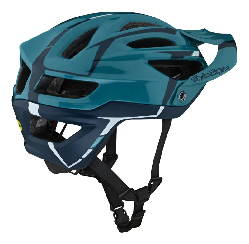 Troy Lee Designs A2 MIPS MTB Helmet Silver/Marine-1