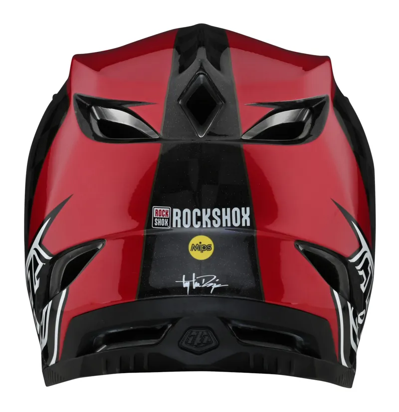 Troy Lee Designs D4 Carbon Full Face MIPS MTB Helmet Corsa SRAM Red/Black-3