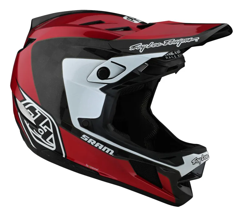 Troy Lee Designs D4 Carbon Full Face MIPS MTB Helmet Corsa SRAM Red/Black-6