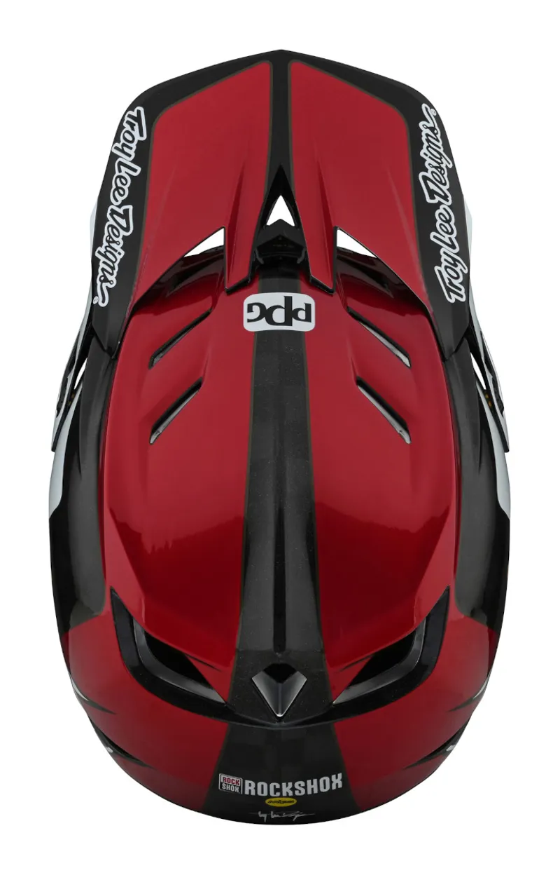 Troy Lee Designs D4 Carbon Full Face MIPS MTB Helmet Corsa SRAM Red/Black-7