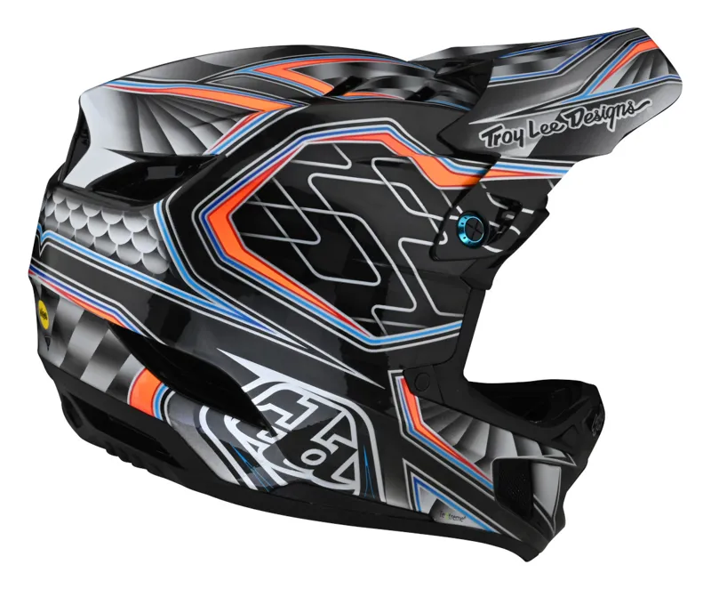 Troy Lee Designs D4 Carbon Full Face MIPS MTB Helmet Low Rider Grey-1